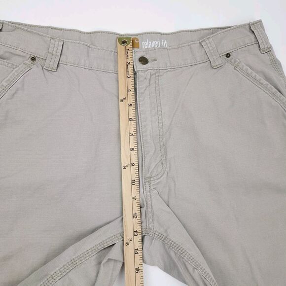 Carhartt Tacoma Ripstop Short Men's 40 Beige 9" Inseam Utility Workwear 100240 - Picture 9 of 10